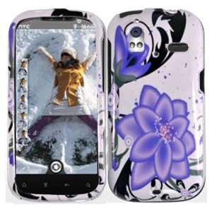  Violet Lily Hard Case Cover for HTC Amaze 4G: Cell Phones 