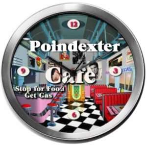  POINDEXTER 14 Inch Cafe Metal Clock Quartz Movement 