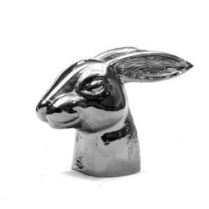   Chrome Hood Ornament Great LOOKING RABBITs HEAD!! Good Luck!: Jewelry