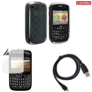 Blackberry Gemini 8520/Curve 8530 Combo Clear/Smoke Concentric Circle 
