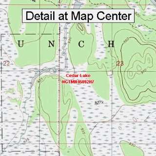 USGS Topographic Quadrangle Map   Cedar Lake, Minnesota (Folded 