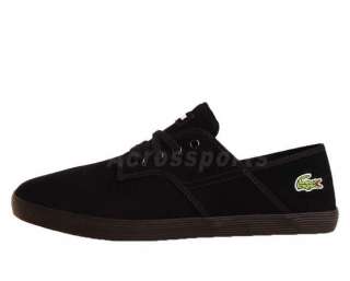 Lacoste Andover SPM Black LTH Suede Red 2011 Mens Casual Shoes 