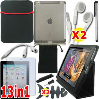   CASE COVER 3 WAY VIEW STAND POUCH SLEEVE BAG FOR APPLE IPAD 2  