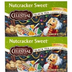 Celestial Seasonings Nutcracker Sweet Black Holiday Tea Bags, 20 ct, 2 