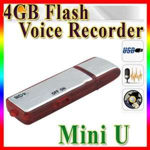  HOT New Mini 4gb USB SPY Digital Voice Recorder Flash 