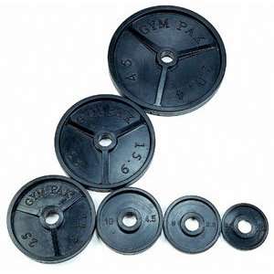 5lb Rubber Wide Flange Olympic Plate  Single  Sports 