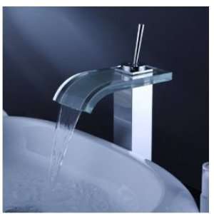  Sprinkle   Contemporary Waterfall Bathroom Sink Faucet 