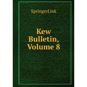  Kew Bulletin, Volume 8: SpringerLink: Books