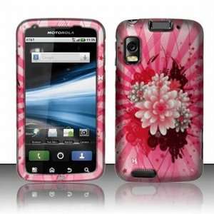 Spring Pink Flower Protective Hard Rubberized Case Cover Design for AT 