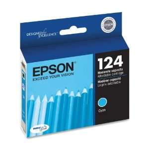  Epson T124220   T124220 (124) Moderate Capacity Ink, Cyan 