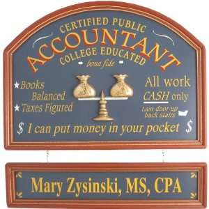  Certified Public Accountants Personalized Wall Sign 