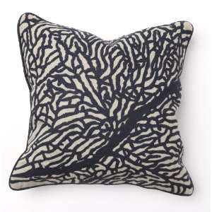  Coral Embroidery Throw Pillow   Set of 2