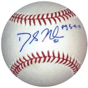 Oakland Athletics Dallas Braden Autographed Baseball with PG 5 9 10 