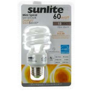 Sunlite SM13/E/65K/CD1 13 Watt Mini Spiral Energy Star Certified CFL 