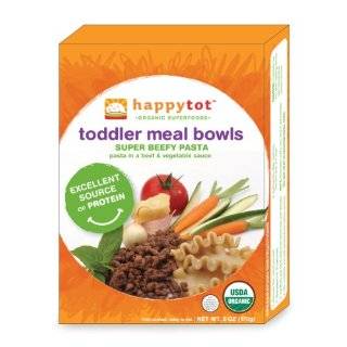 Happy Tot Toddler Meal Bowls, Super Beefy Pasta, 6 Ounce Package
