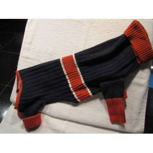   Dark Blue and Rust Colored Classic Dog Sweater LARGE: Everything Else
