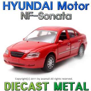   NF Red Diecast Mini Cars Toys Hyundai Motor Korea Brand 1/32  