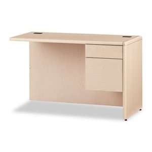  HON® 10700 Series Single Pedestal Desk Return with Three Quarter 