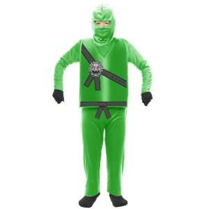 Lets Party By Charades Green Ninja Child Costume / Green   Size Medium 