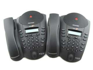 Lot of 2 Polycom SoundPoint Pro 2201 66315 001 SE 220 Telephone  