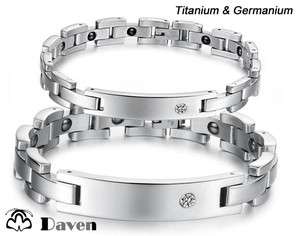   Men Womens Germanium Stones Bracelets Power Balance Gifts 1PCS  