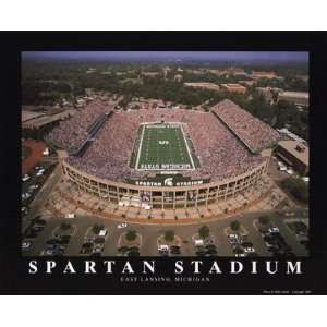 Spartan Stadium Michigan State Poster Print 