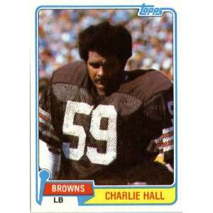 1981 Topps # 89 Charlie Hall Cleveland Browns Football 