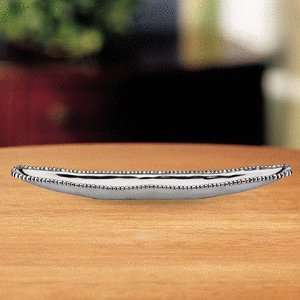  Lenox Metalware Organics Canoe Tray Bead: Kitchen & Dining