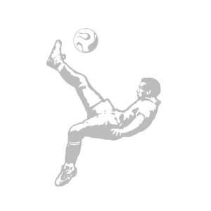 Sudden Shadows Boy Soccer Flip Kick Wall Peel & Stick Mural:  
