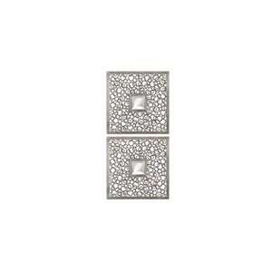  Uttermost Antiqued Silver Colusa Squares Mirror: Home 