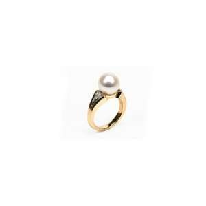  White South Sea Pearl Victoria Collection Ring: Jewelry