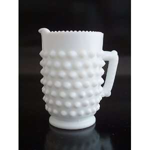  Fenton Milk Glass Hobnail Miniature Creamer #3665: Kitchen 