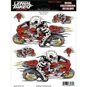 Lethal Threat Designs Skull Busa 6 x 8 Decals Motorcycle Graphic Kit 