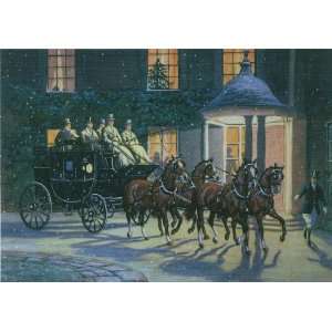 2011 Royle Collection Coaching at Hurlingham Christmas Greeting Card 