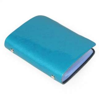   26 Slots Glossy Real Genuine Leather ID Credit Card Case Holder CH03