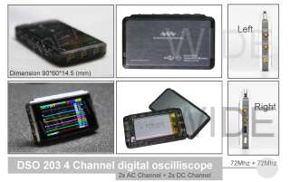 ARM V2 DSO203 Digital oscilloscope 4 channel + DSO150  