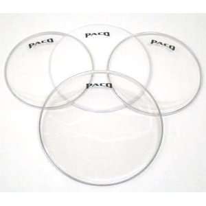  Paco Drum Head Pack Clear Musical Instruments