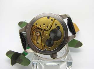 Mens Vintage Military 1937 OMEGA Massive Stainless Steel Wristwatch 