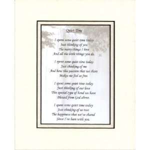 Quiet Times   Poetry Gift 
