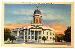 Cherokee County Court House MURPHY NC Vintage Postcard  