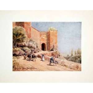  1906 Color Print Wigram Segovia Spain Castile Leon Arco 