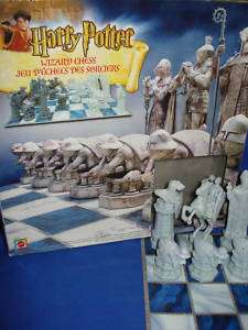 RARE HARRY POTTER WIZARD CHESS GAME 02 MATTEL COMPLETE  
