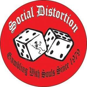  Social Distortion Dice Button B 0436: Musical Instruments
