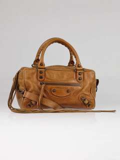 Balenciaga Caramel Chevre Leather Box Bag  