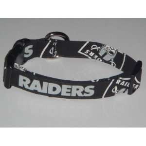  NFL Oakland Raiders Football Dog Collar Black Medium 1 
