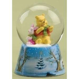   of 12 Winnie the Pooh & Piglet Christmas Snow Globes