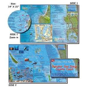   County Coast Map for Scuba Divers and Snorkelers