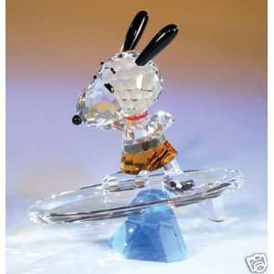    Crystal World Peanuts Surfing Snoopy Figurine 