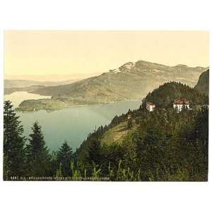   Burgenstock, hotel and lake, Lake Lucerne, Switzerland