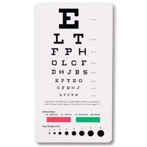  Prestige Medical Snellen Pocket Eye Chart